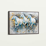 Horses 248 Canvas Art 18" x 24" / 45 x 60 cm / Black