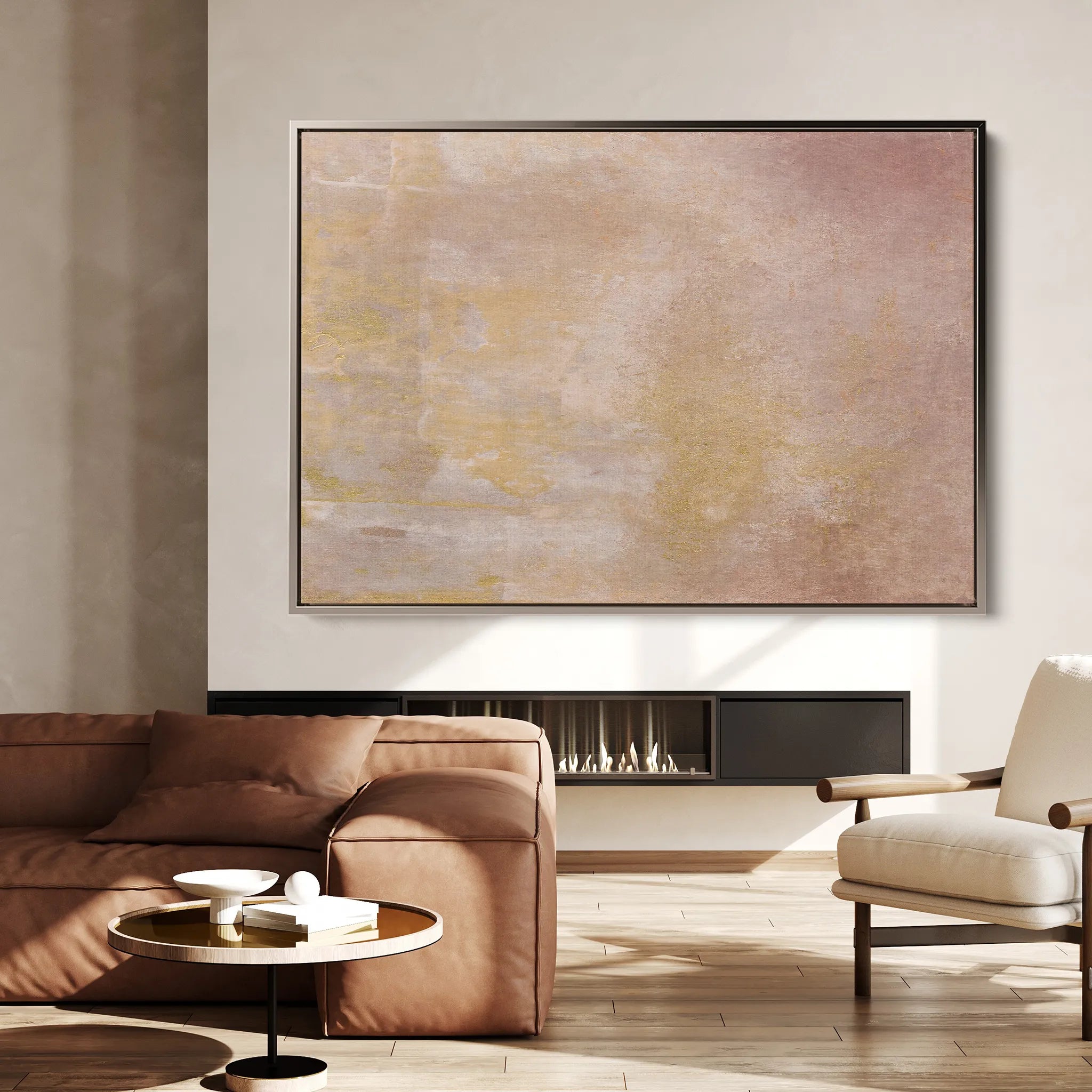 Abstract 249 Canvas Art 18" x 24" / 45 x 60 cm / Black