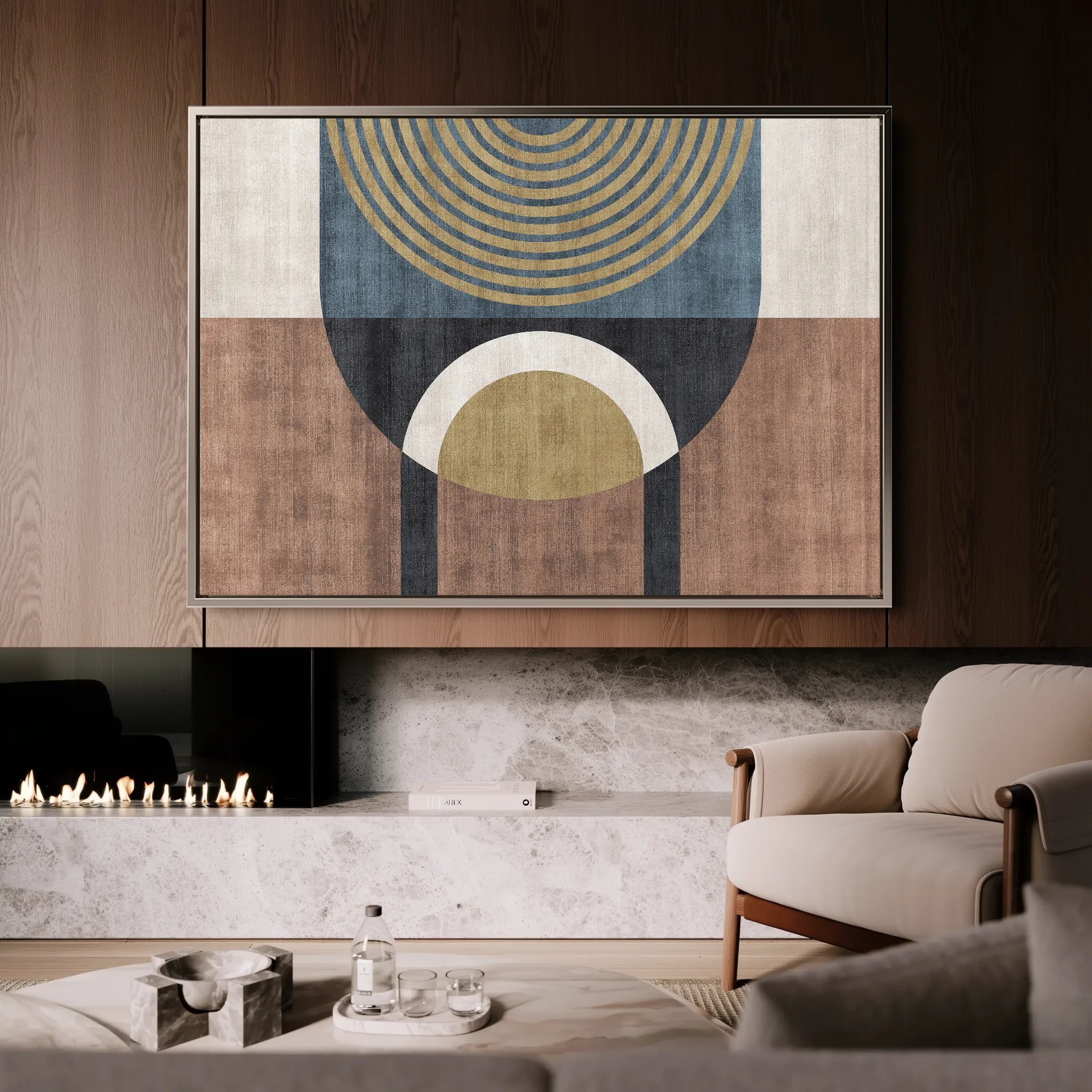 Boho 249 Canvas Art 18" x 24" / 45 x 60 cm / Black