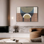Boho 249 Canvas Art 18" x 24" / 45 x 60 cm / Black