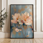 Floral 249 Canvas Art 18" x 24" / 45 x 60 cm / Black