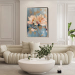 Floral 249 Canvas Art 18" x 24" / 45 x 60 cm / Black