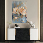 Floral 249 Canvas Art 18" x 24" / 45 x 60 cm / Black