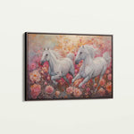 Horses 249 Canvas Art 18" x 24" / 45 x 60 cm / Black