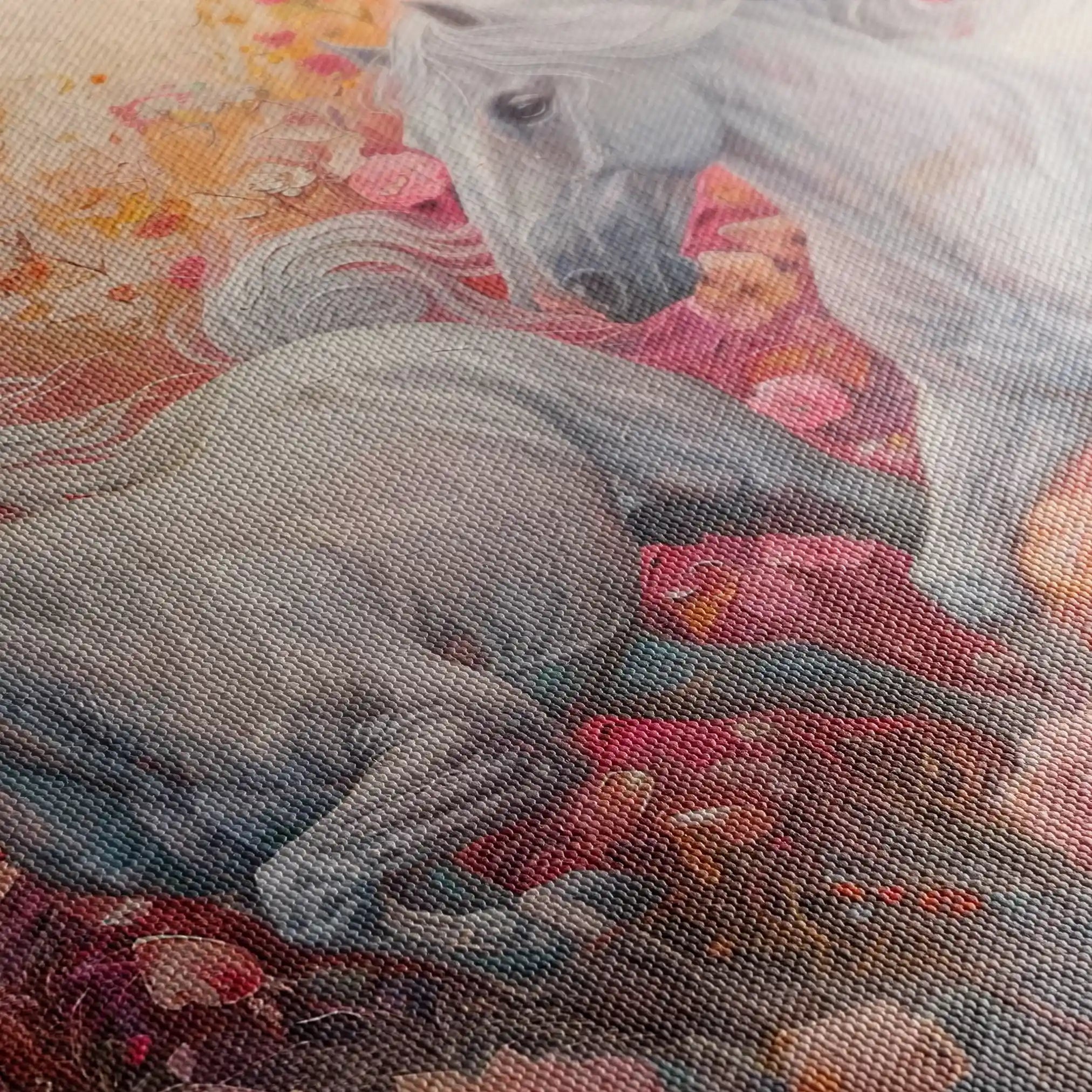 Horses 249 Canvas Art 60 x 40 cm / Black