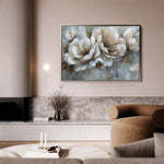Floral 250 Canvas Art 60 x 40 cm / Black