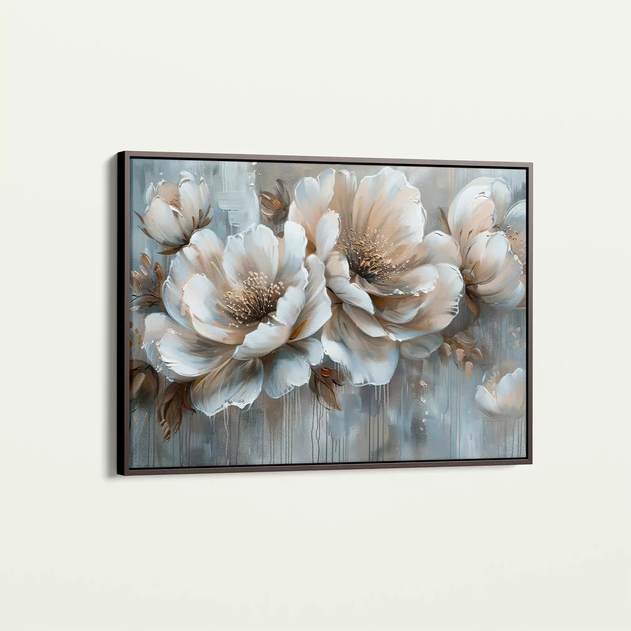 Floral 250 Canvas Art 60 x 40 cm / Black