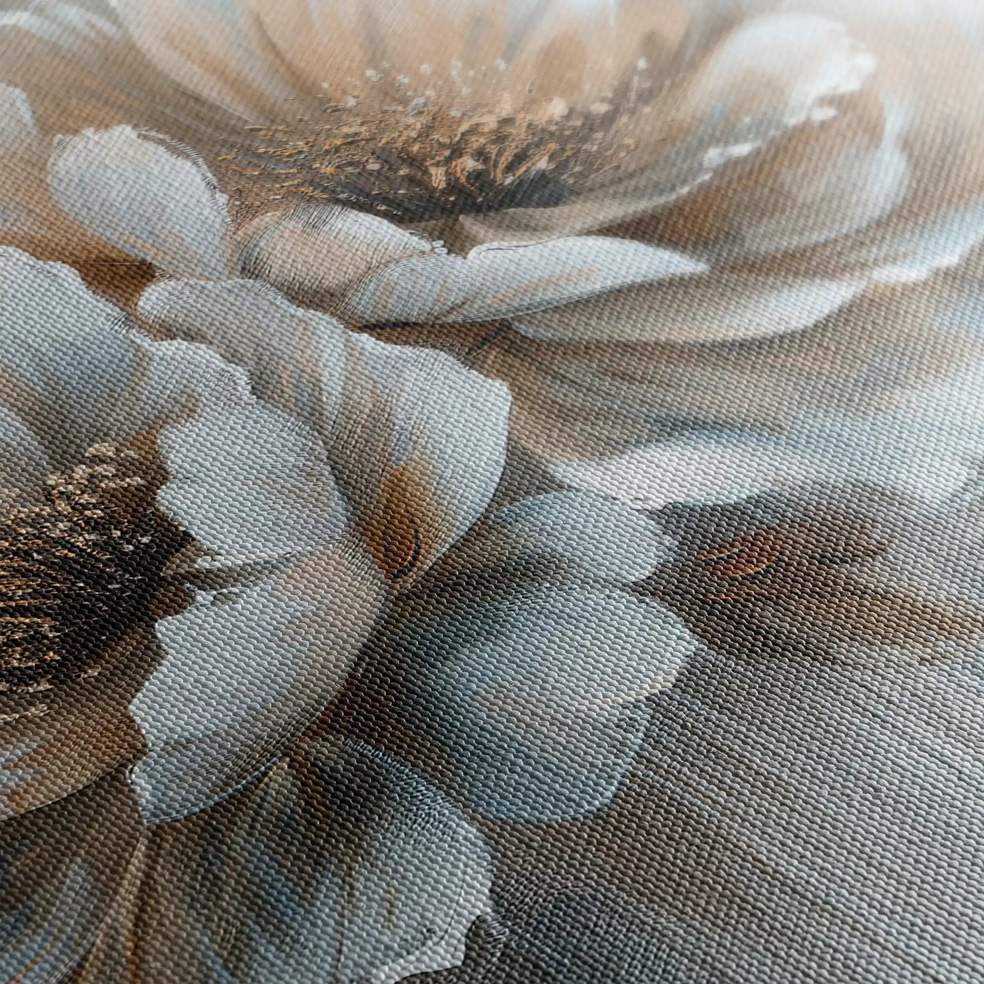 Floral 250 Canvas Art 60 x 40 cm / Black