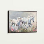 Horses 250 Canvas Art 60 x 40 cm / Black