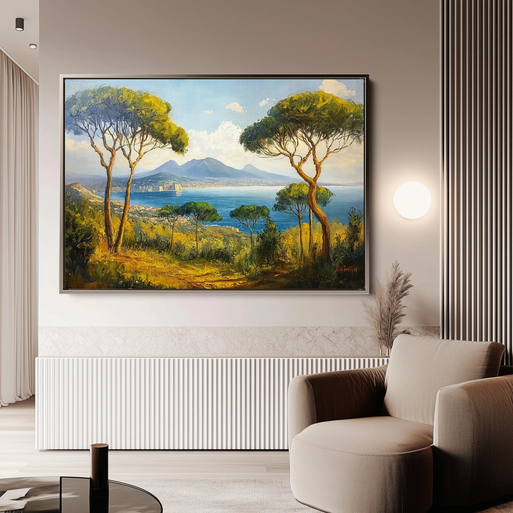 Landscape 250 Canvas Art 18" x 24" / 45 x 60 cm / Black