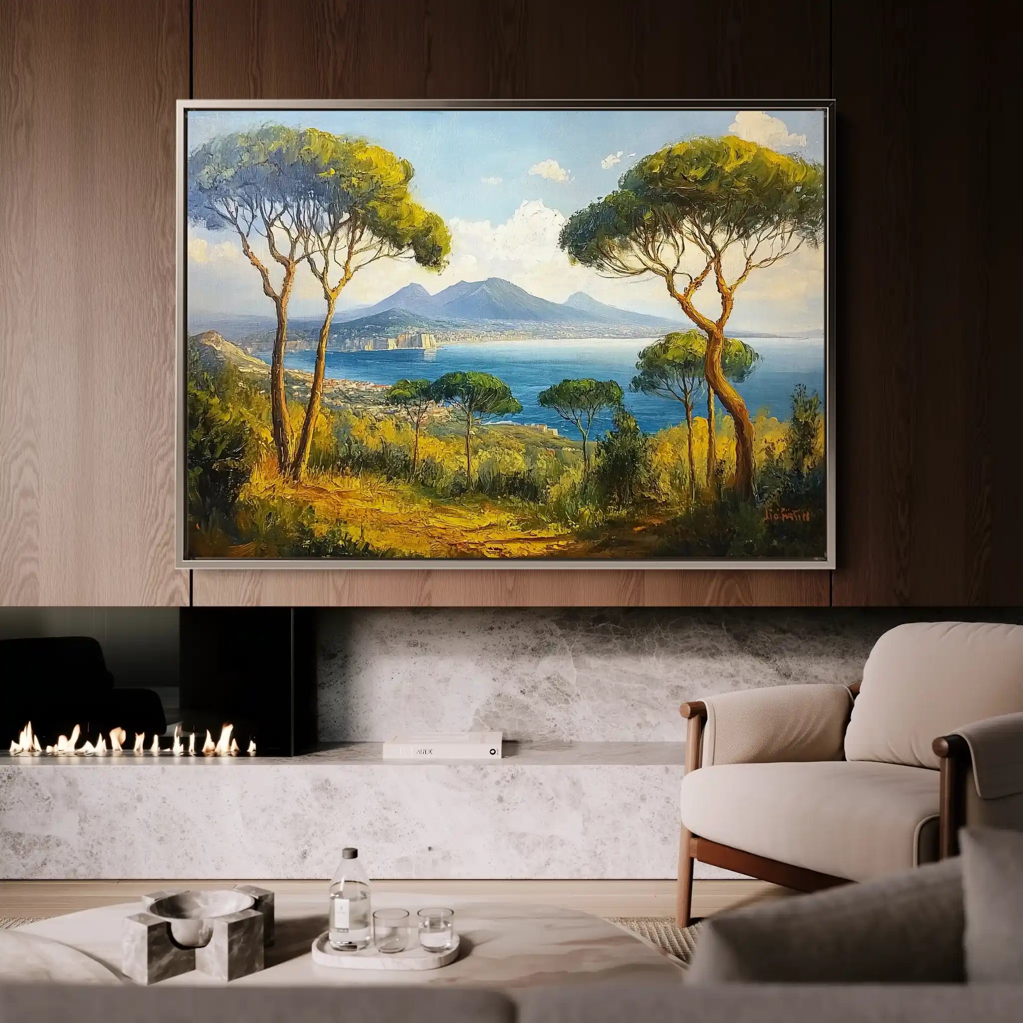 Landscape 250 Canvas Art 60 x 40 cm / Black