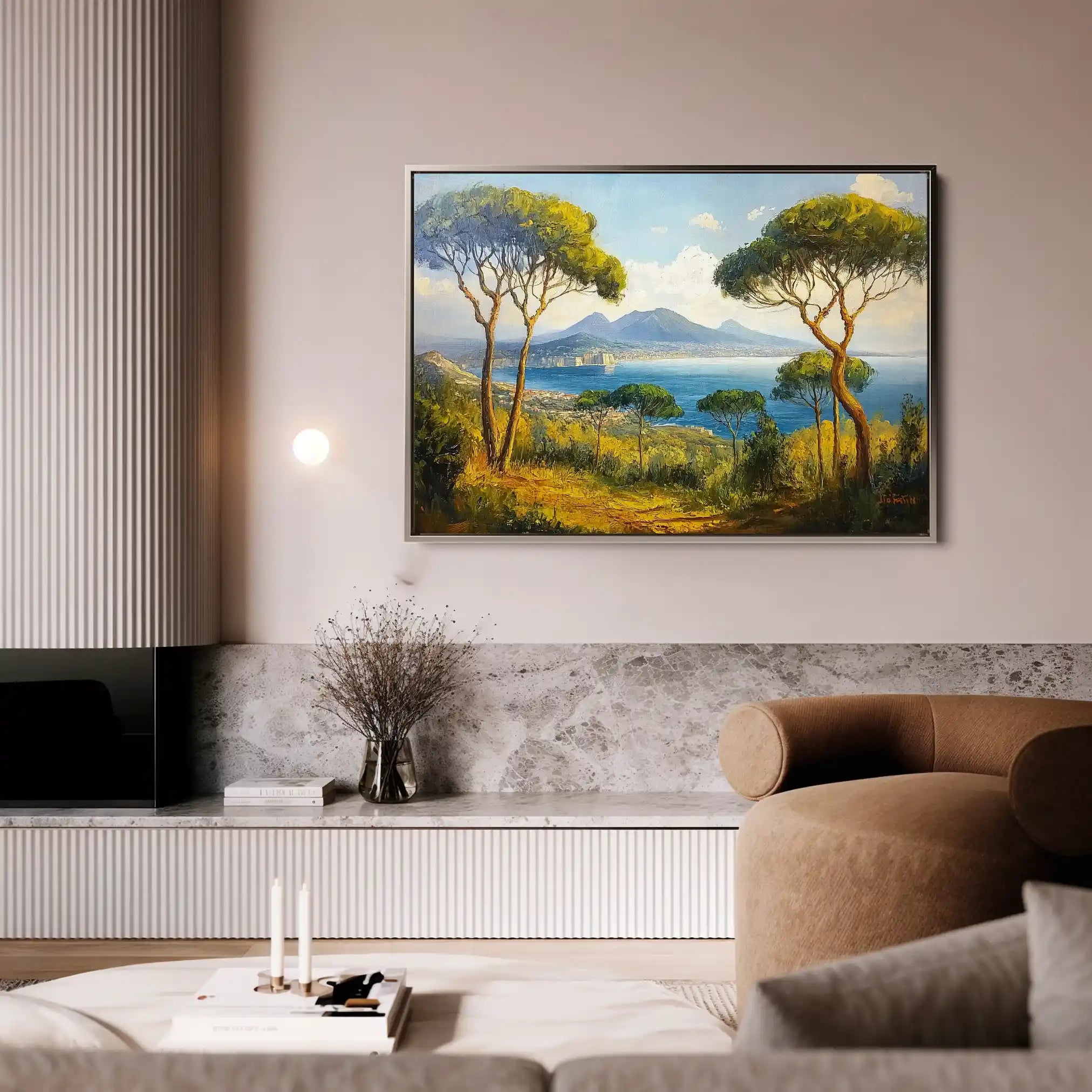 Landscape 250 Canvas Art 60 x 40 cm / Black