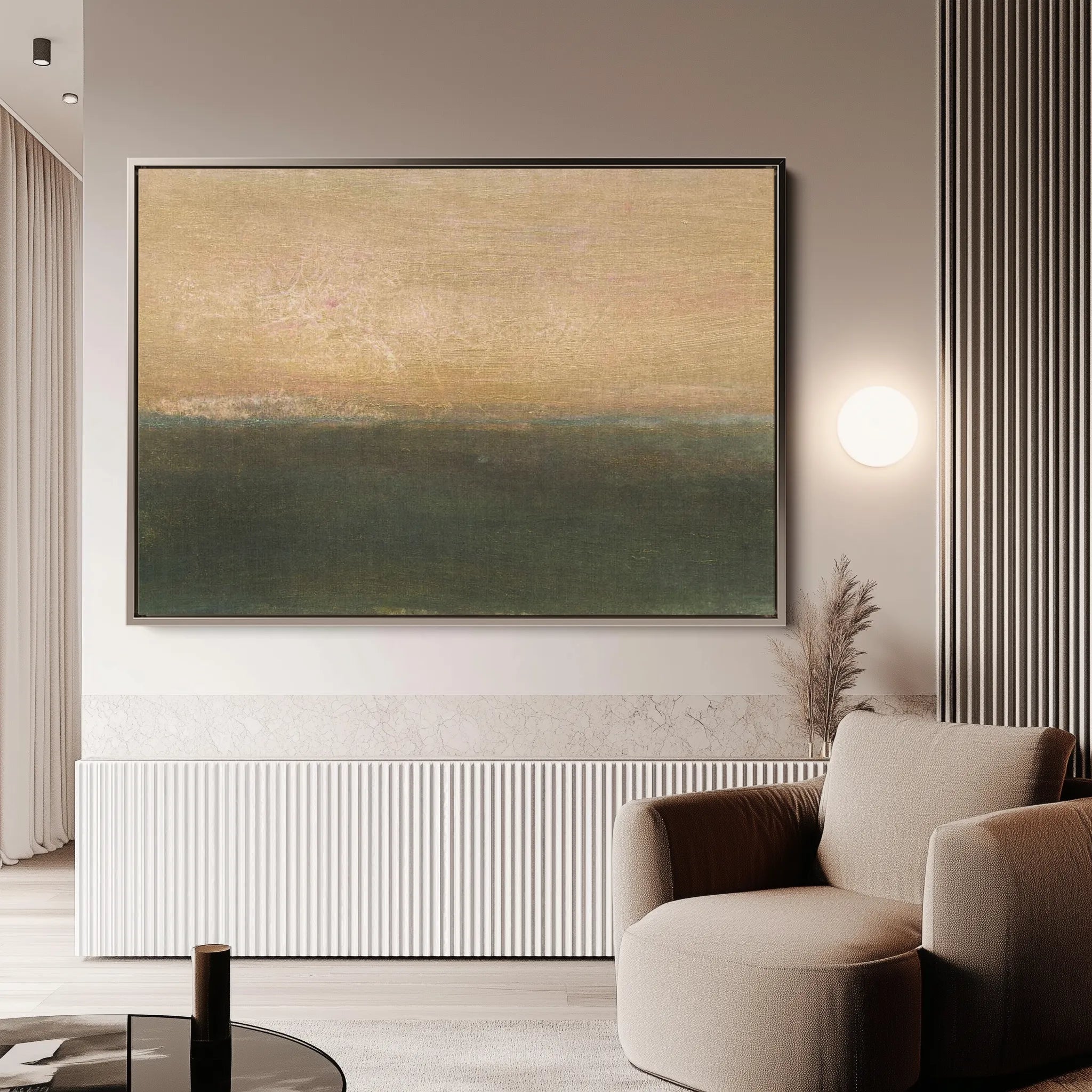 Abstract 251 Canvas Art 18" x 24" / 45 x 60 cm / Black