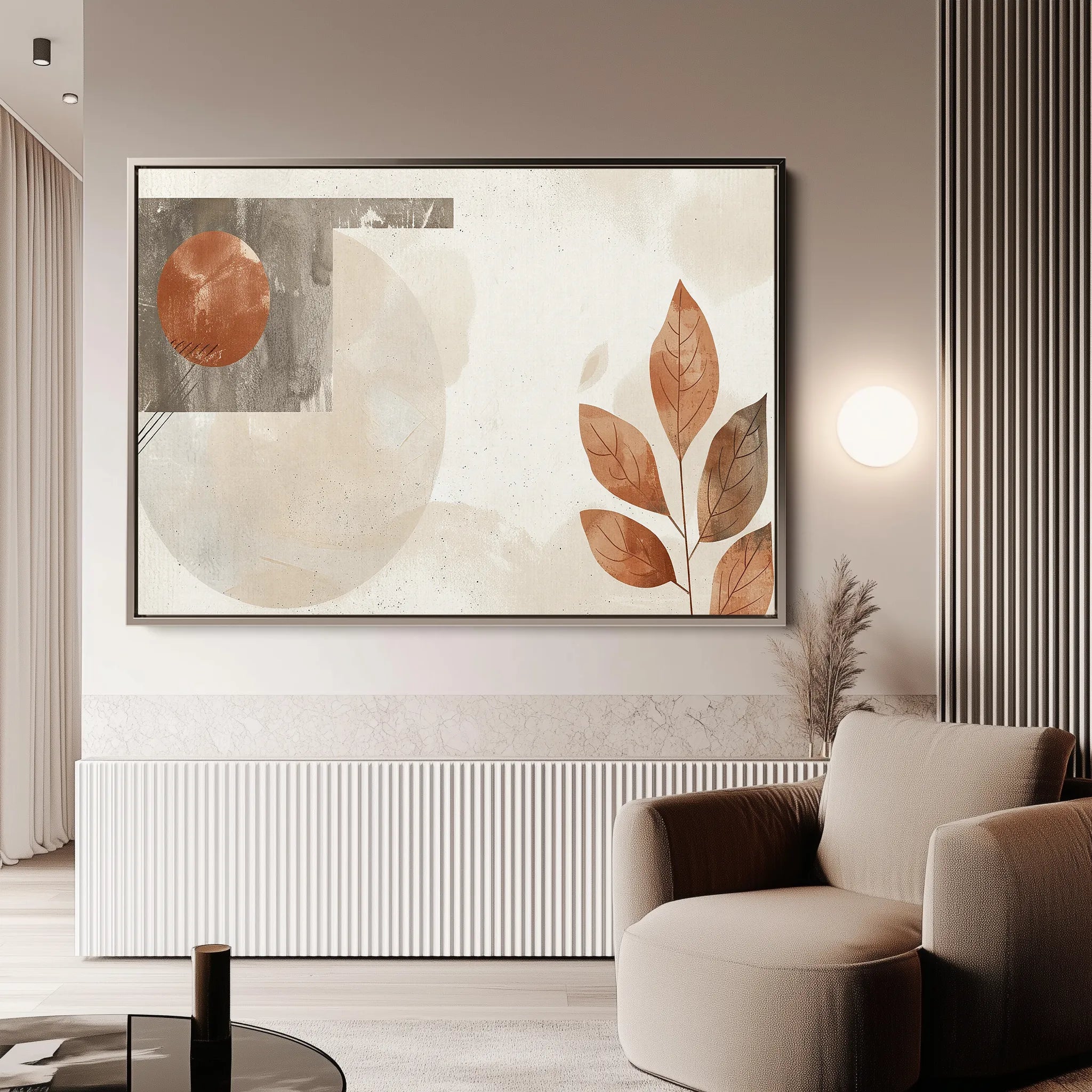 Boho 251 Canvas Art 18" x 24" / 45 x 60 cm / Black