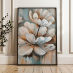 Floral 251 Canvas Art 18" x 24" / 45 x 60 cm / Black
