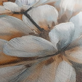 Floral 251 Canvas Art 18" x 24" / 45 x 60 cm / Black
