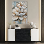 Floral 251 Canvas Art 60 x 40 cm / Black