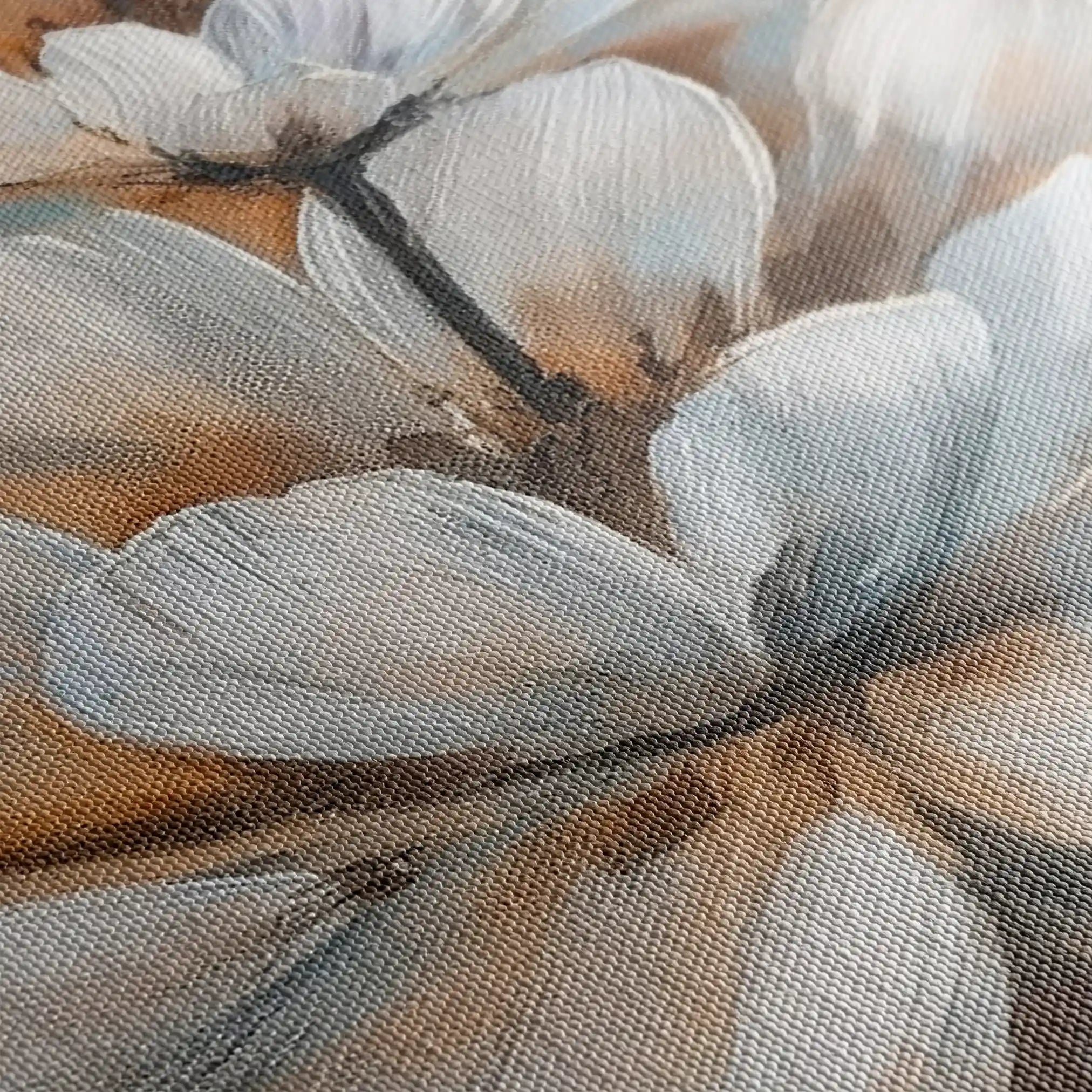 Floral 251 Canvas Art 60 x 40 cm / Black