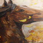 Horses 251 Canvas Art 18" x 24" / 45 x 60 cm / Black