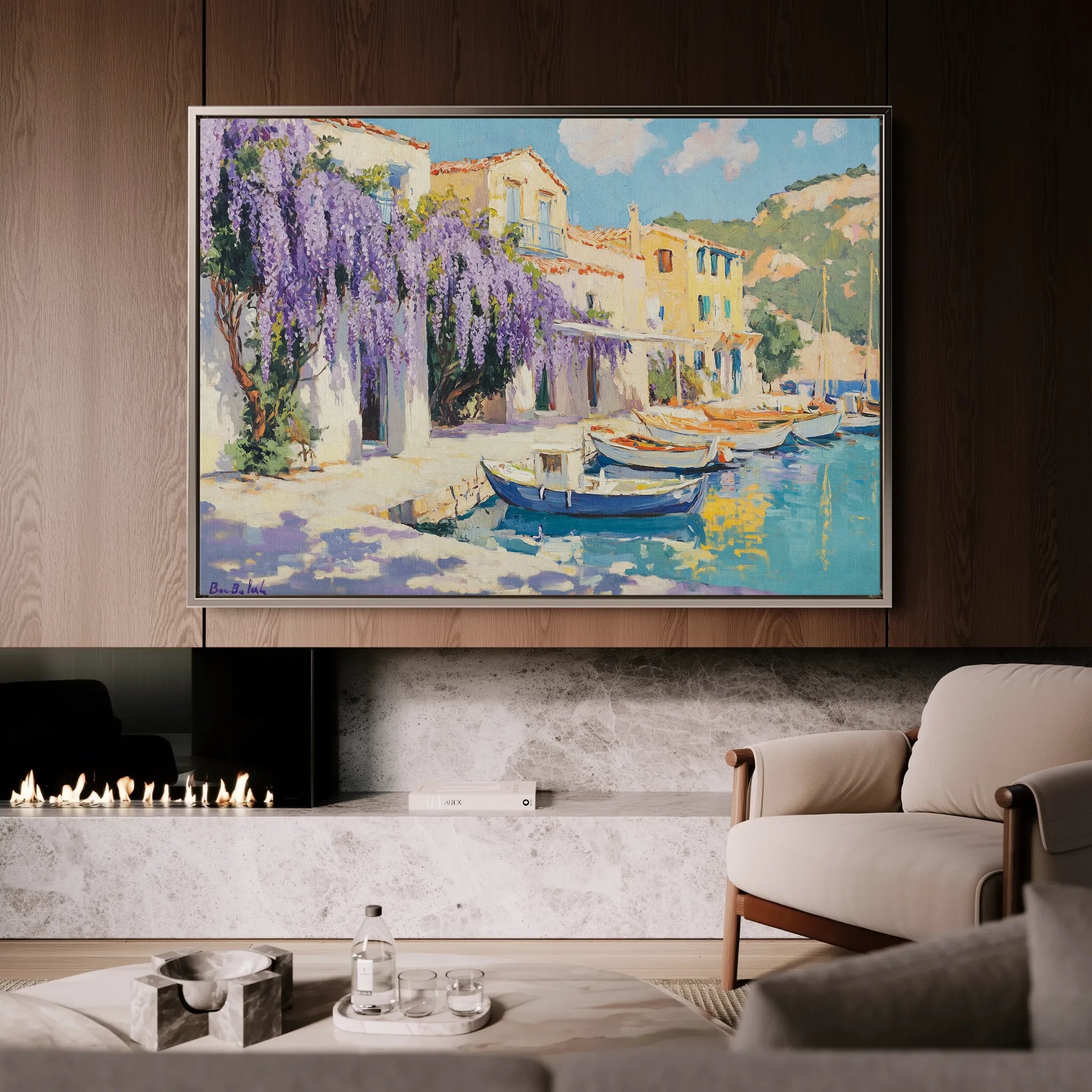 Landscape 251 Canvas Art 18" x 24" / 45 x 60 cm / Black