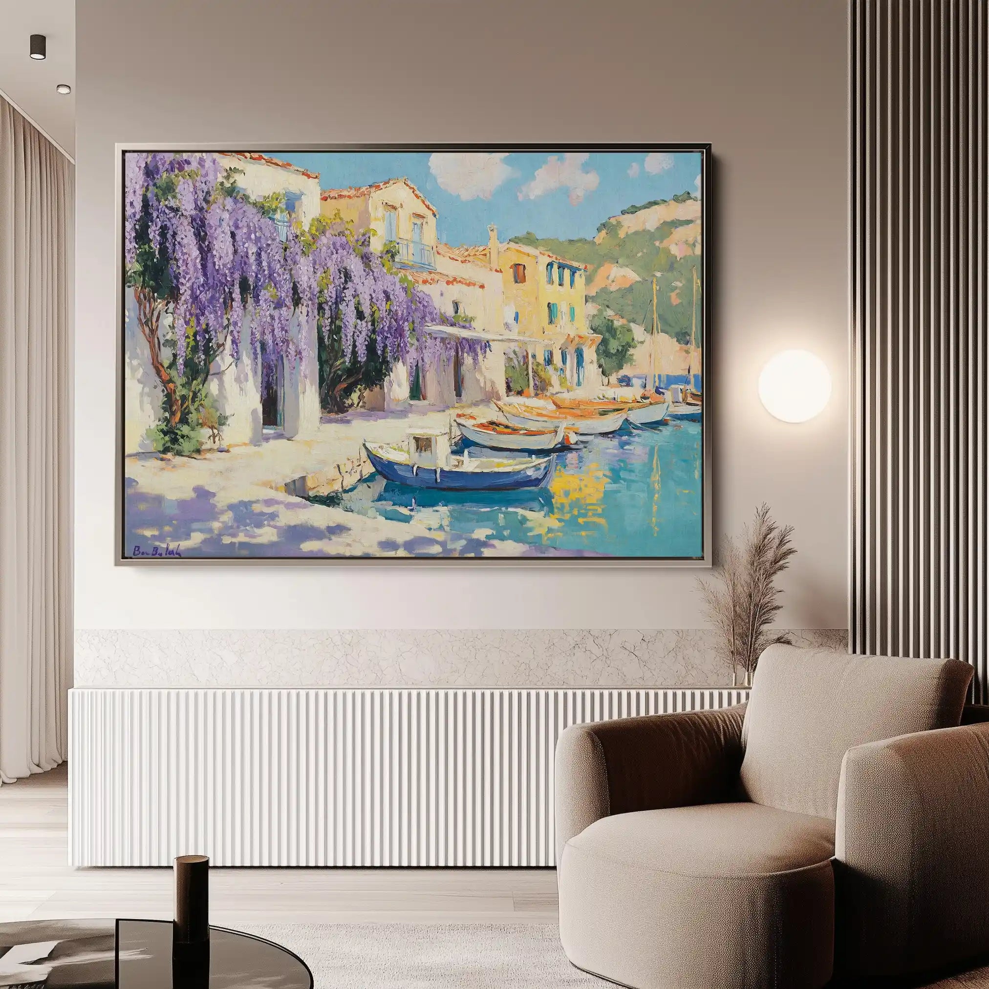 Landscape 251 Canvas Art 60 x 40 cm / Black