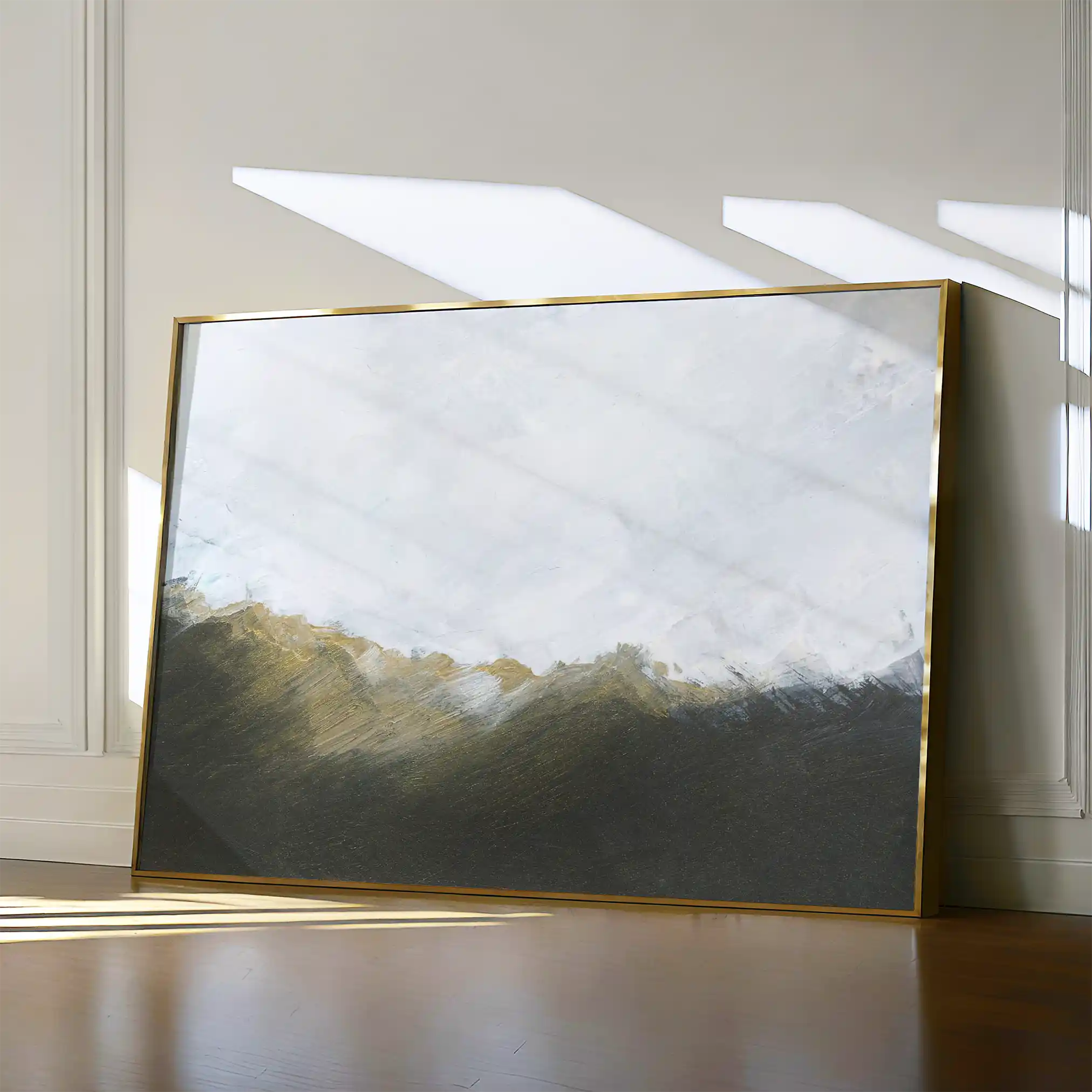 Abstract 252 Canvas Art 18" x 24" / 45 x 60 cm / Black