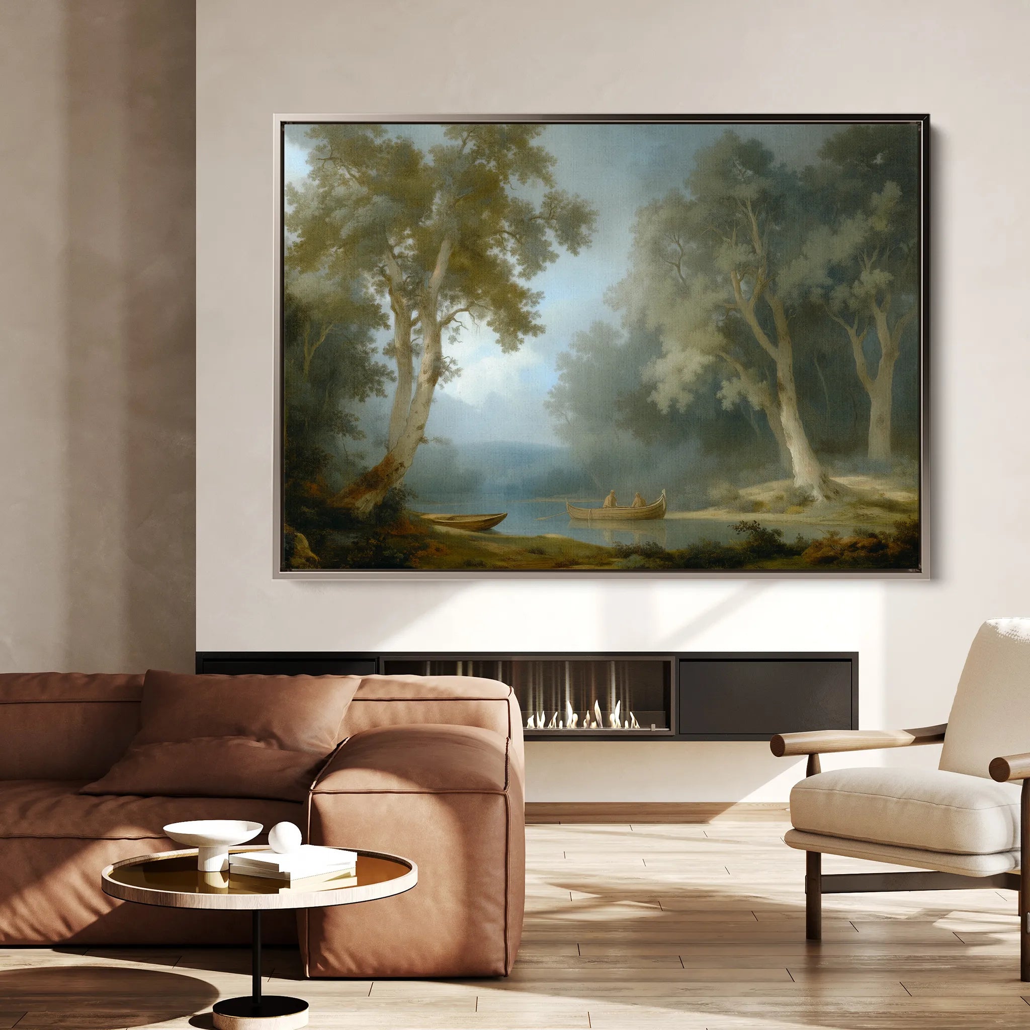 Landscape 252 Canvas Art 18" x 24" / 45 x 60 cm / Black