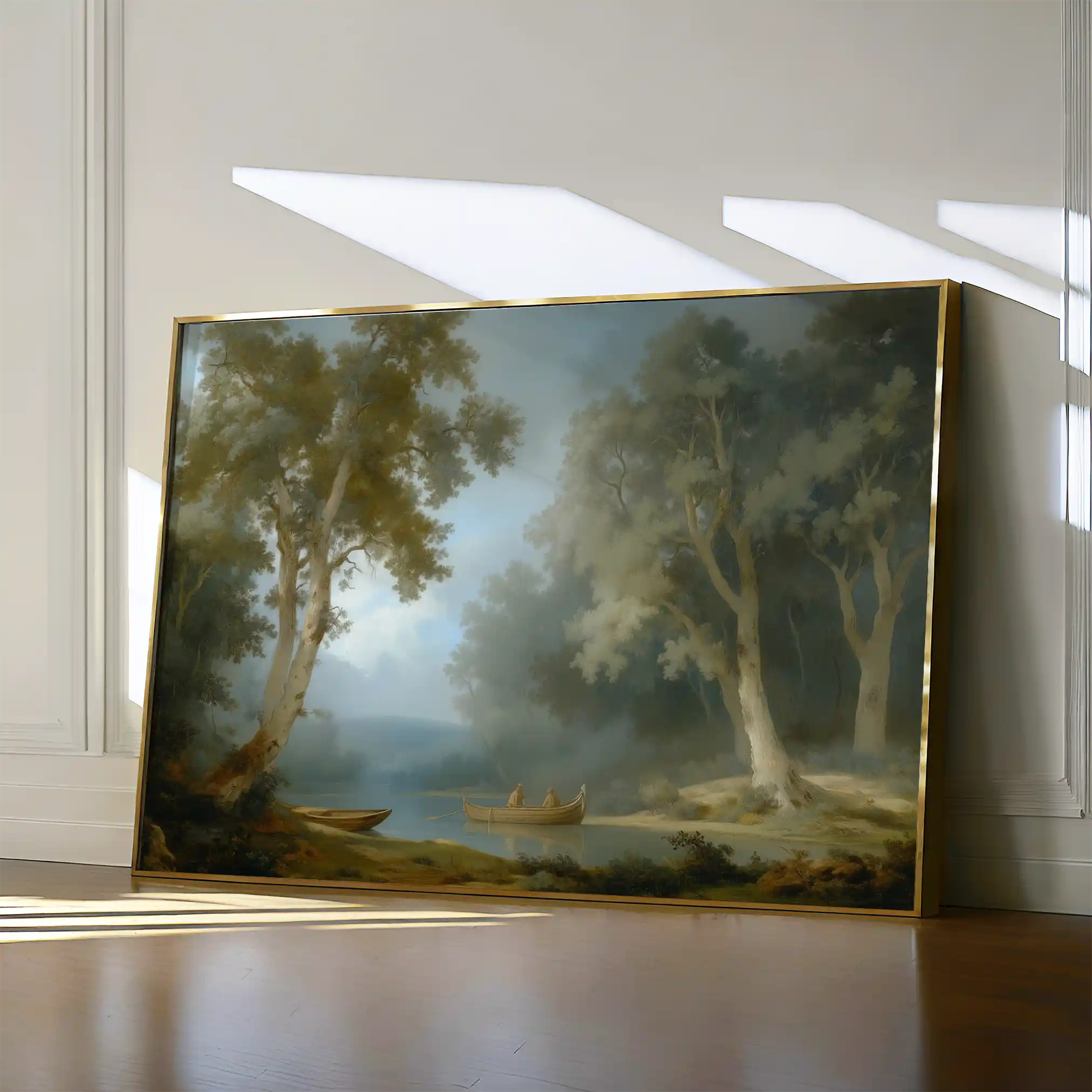 Landscape 252 Canvas Art 60 x 40 cm / Black