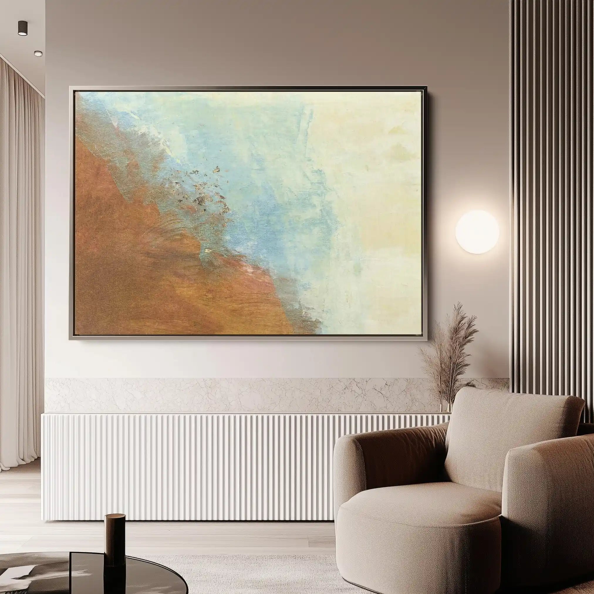 Abstract 253 Canvas Art 18" x 24" / 45 x 60 cm / Black
