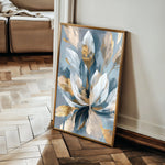 Floral 253 Canvas Art 18" x 24" / 45 x 60 cm / Black