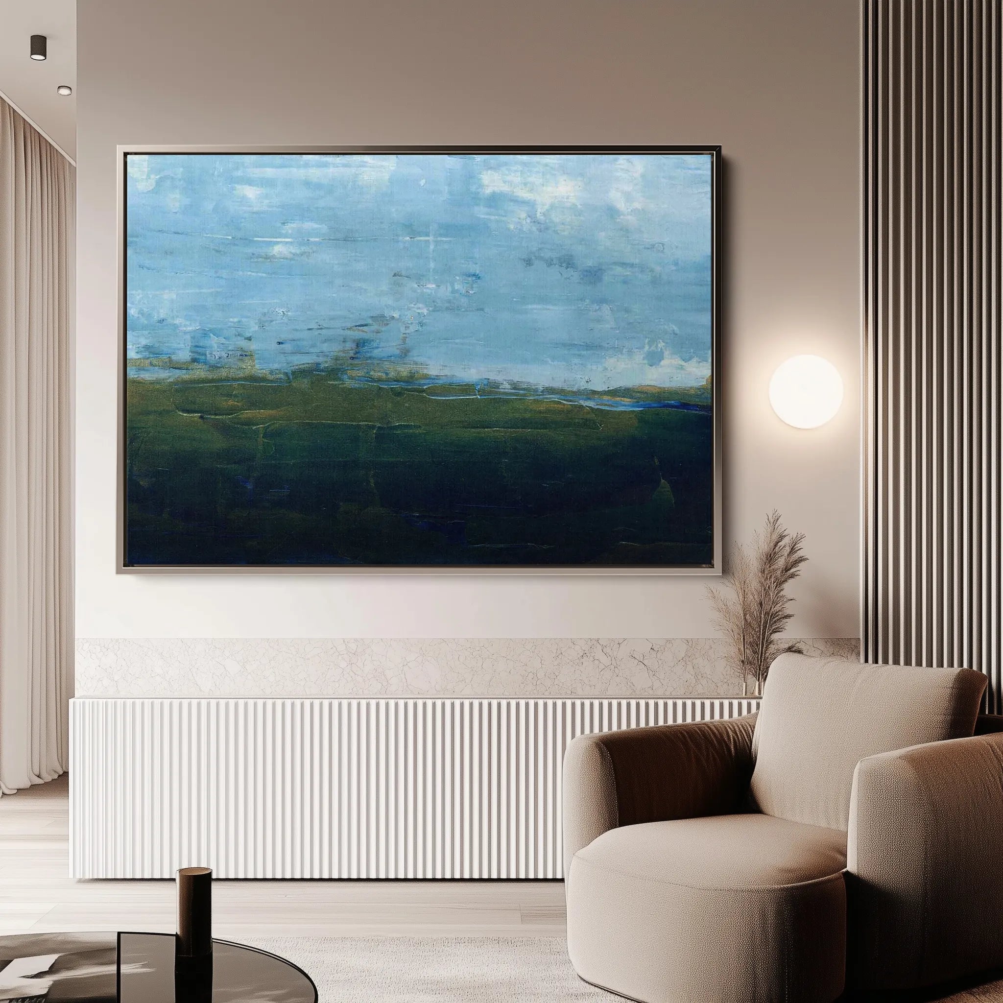 Abstract 254 Canvas Art 18" x 24" / 45 x 60 cm / Black
