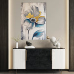 Floral 254 Canvas Art 18" x 24" / 45 x 60 cm / Black