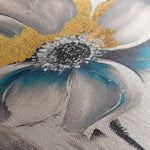Floral 254 Canvas Art 18" x 24" / 45 x 60 cm / Black