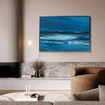 Abstract 255 Canvas Art 18" x 24" / 45 x 60 cm / Black