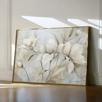 Floral 255 Canvas Art 60 x 40 cm / Black