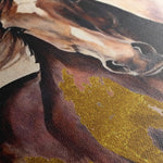Horses 255 Canvas Art 18" x 24" / 45 x 60 cm / Black