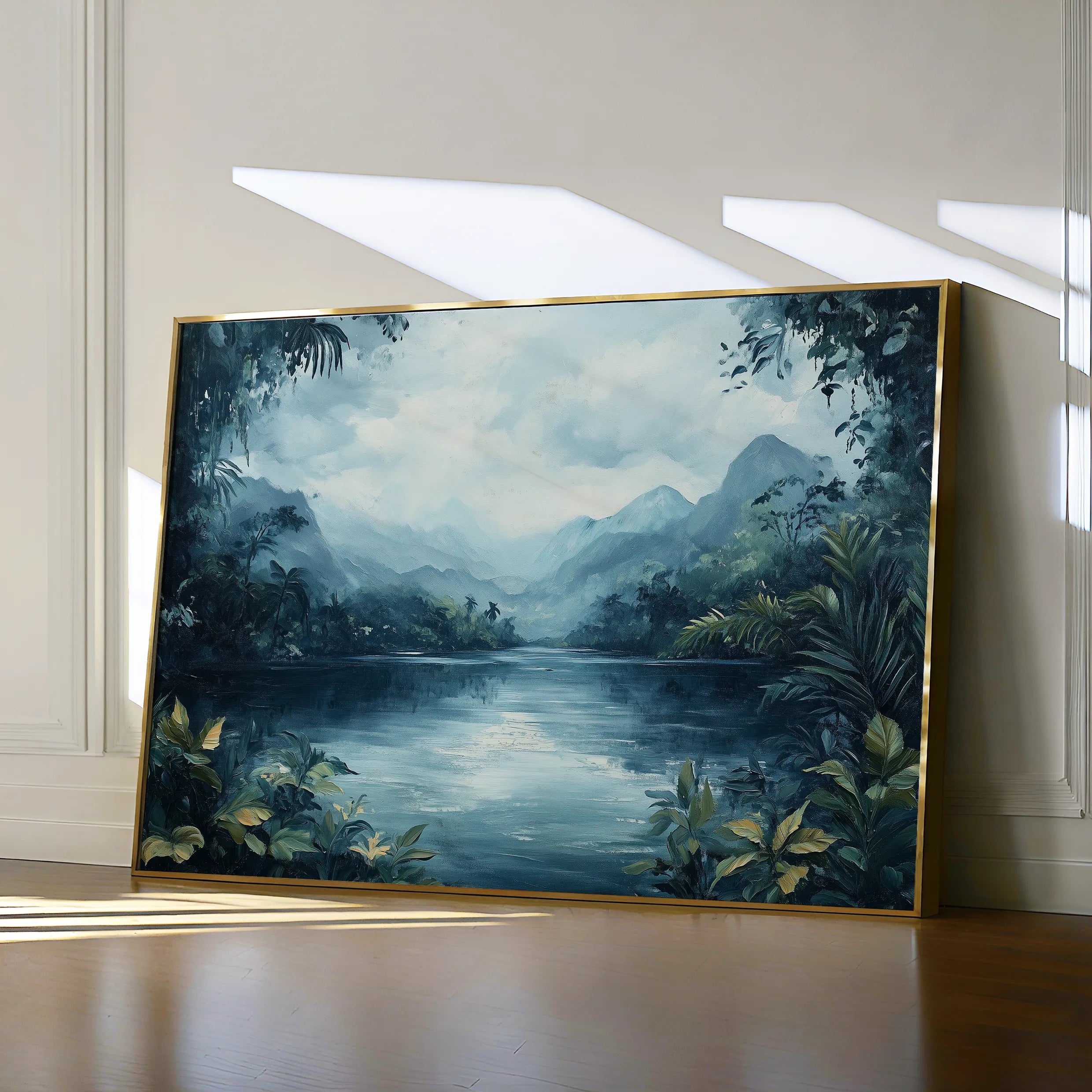 Landscape 255 Canvas Art 18" x 24" / 45 x 60 cm / Black