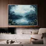 Landscape 255 Canvas Art 18" x 24" / 45 x 60 cm / Black