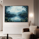 Landscape 255 Canvas Art 18" x 24" / 45 x 60 cm / Black