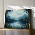 Landscape 255 Canvas Art 60 x 40 cm / Black