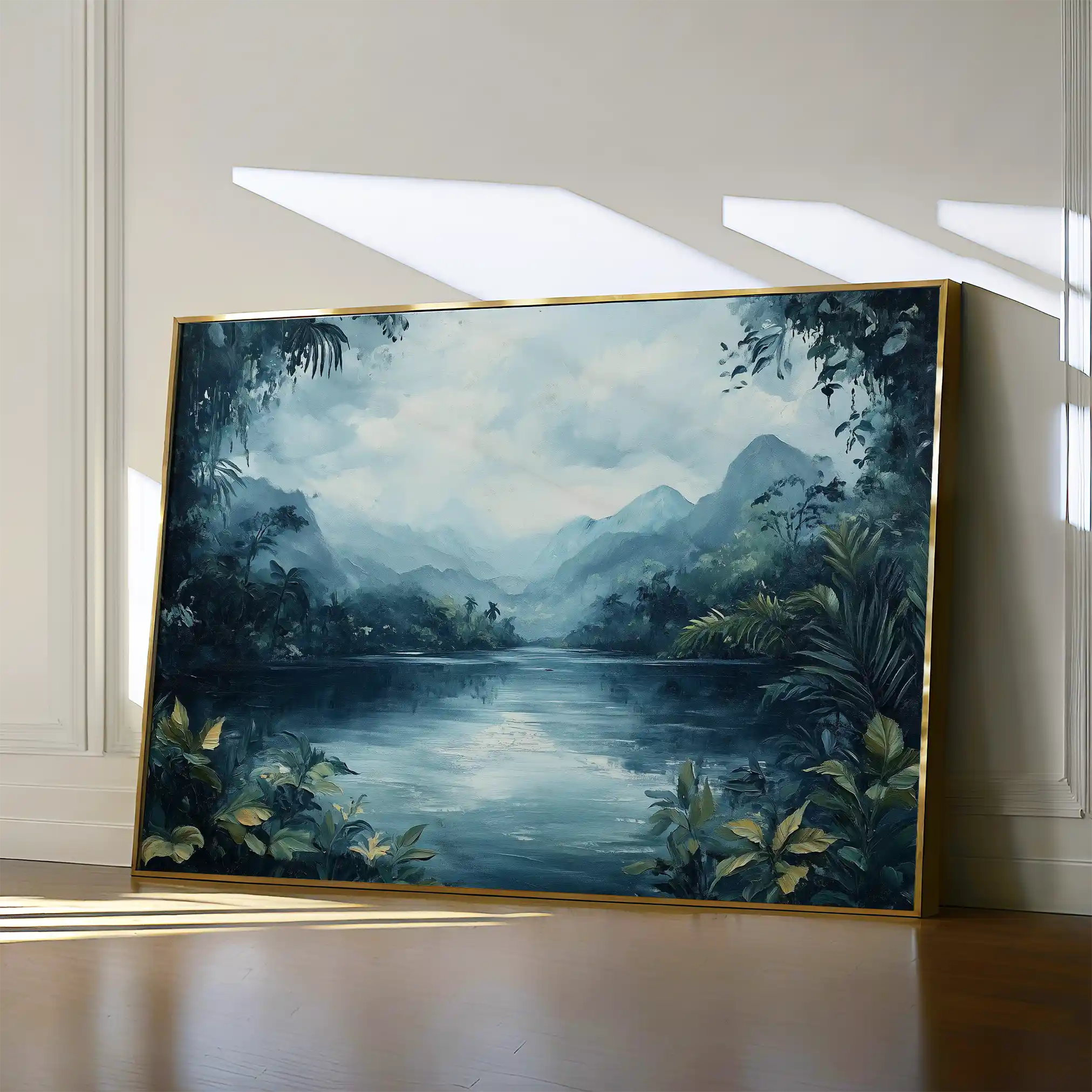 Landscape 255 Canvas Art 60 x 40 cm / Black