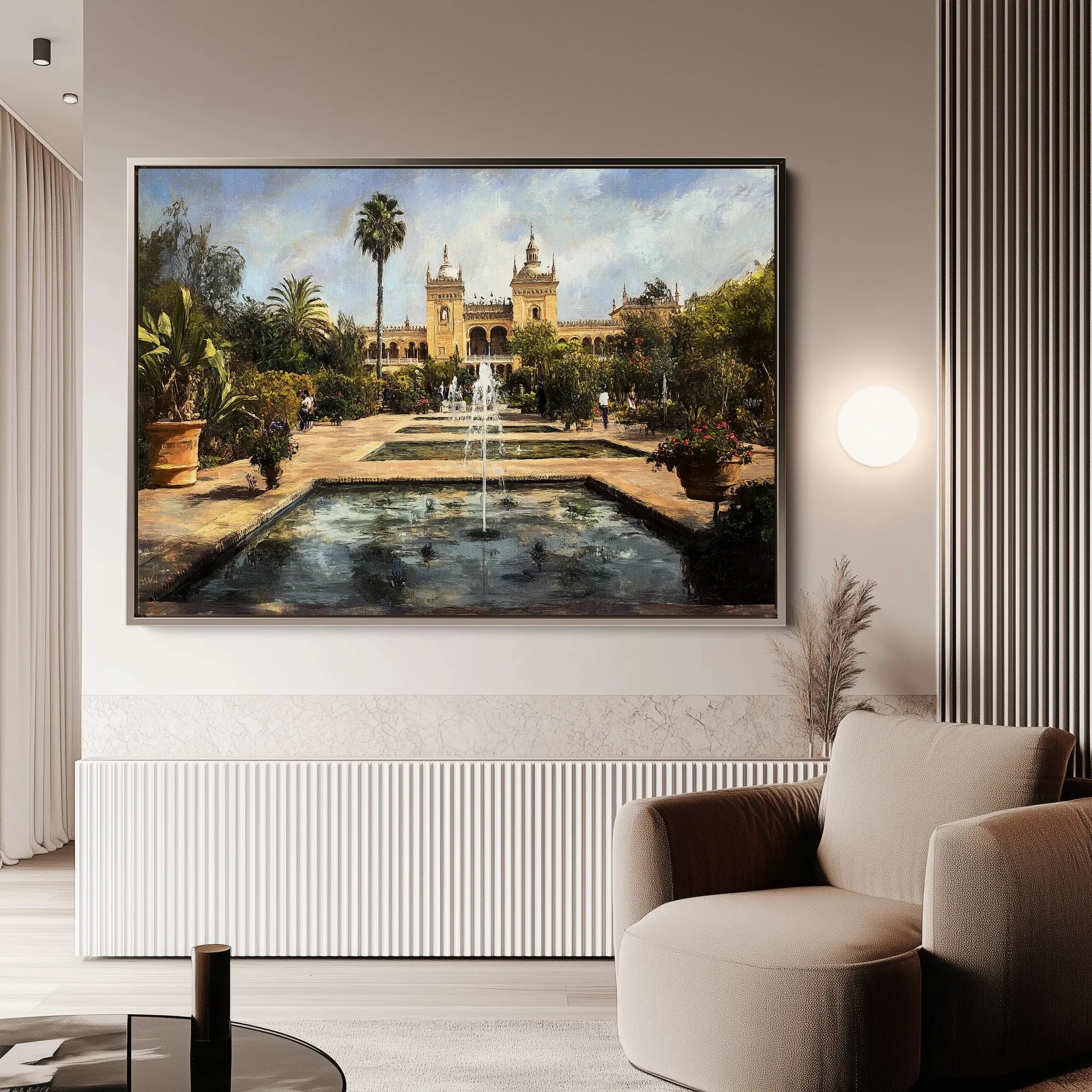 Landscape 256 Canvas Art 18" x 24" / 45 x 60 cm / Black