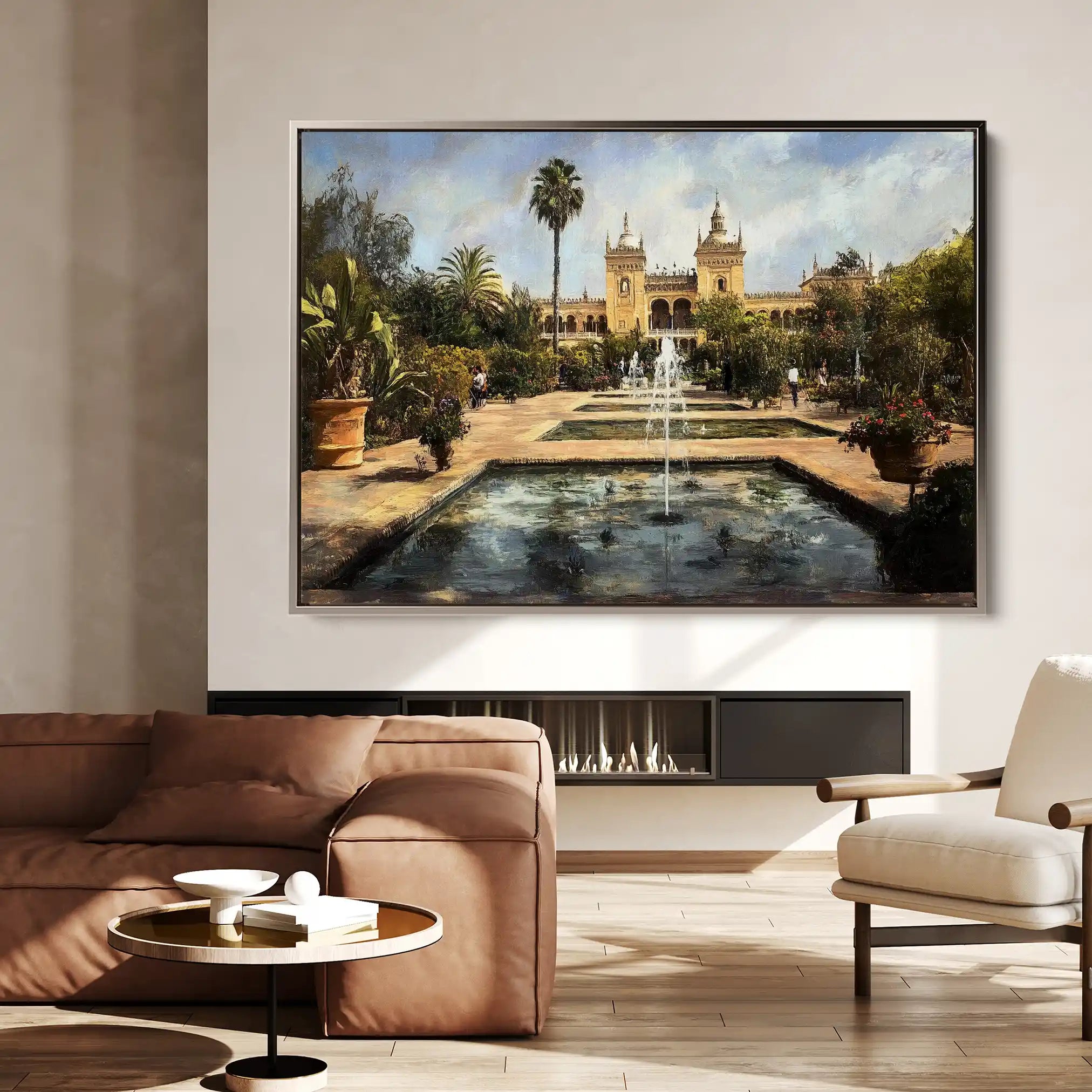 Landscape 256 Canvas Art 60 x 40 cm / Black
