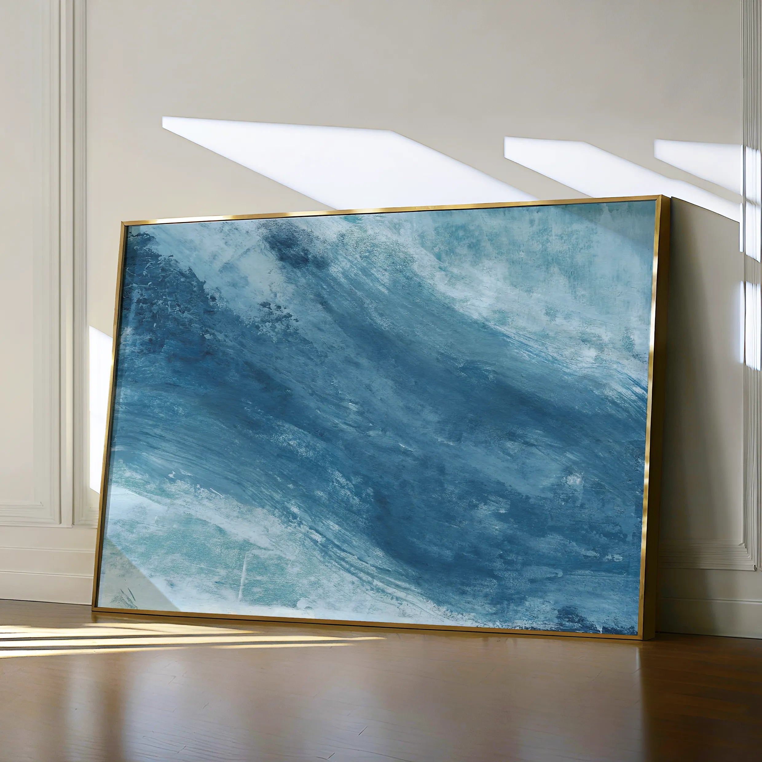 Abstract 257 Canvas Art 18" x 24" / 45 x 60 cm / Black