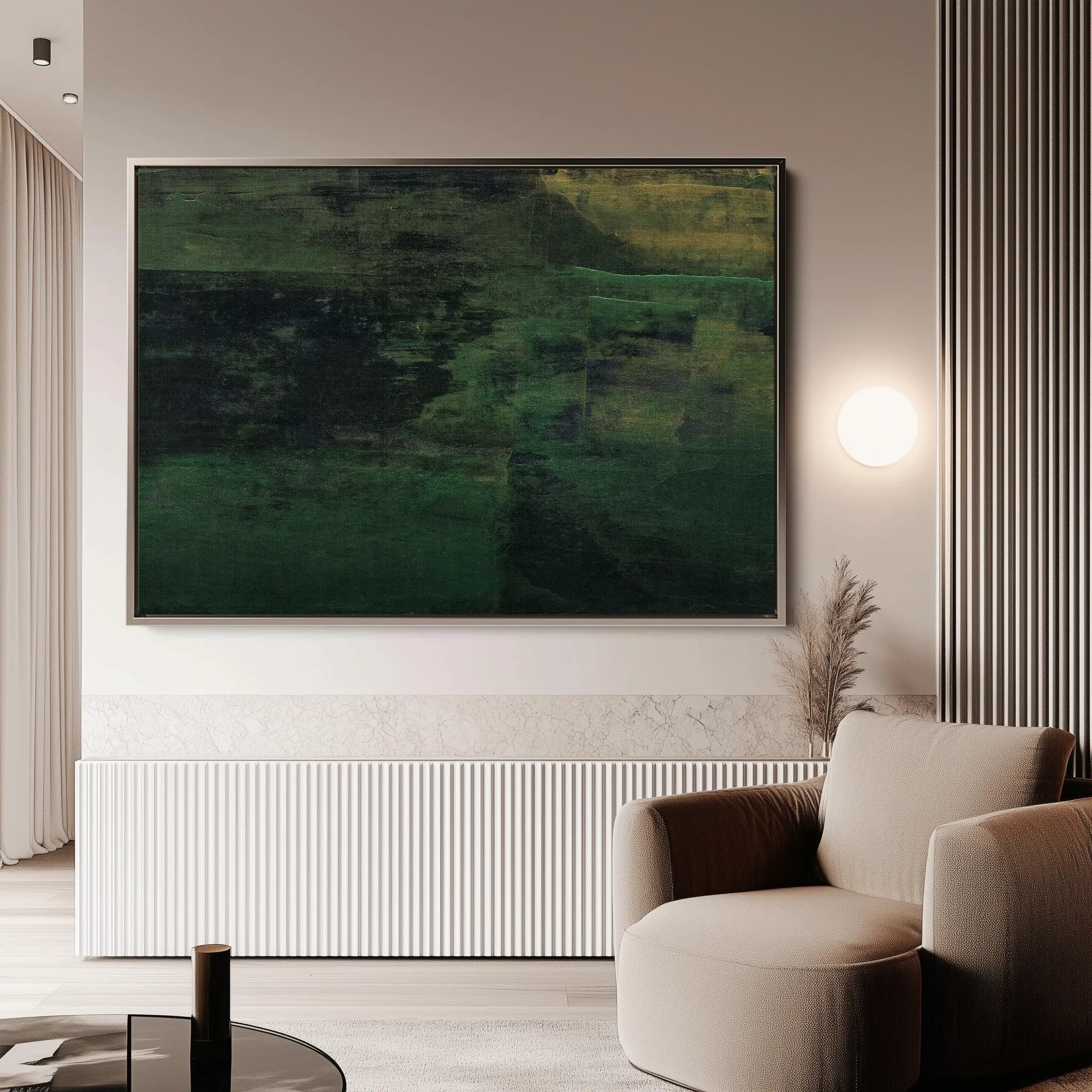Abstract 258 Canvas Art 18" x 24" / 45 x 60 cm / Black