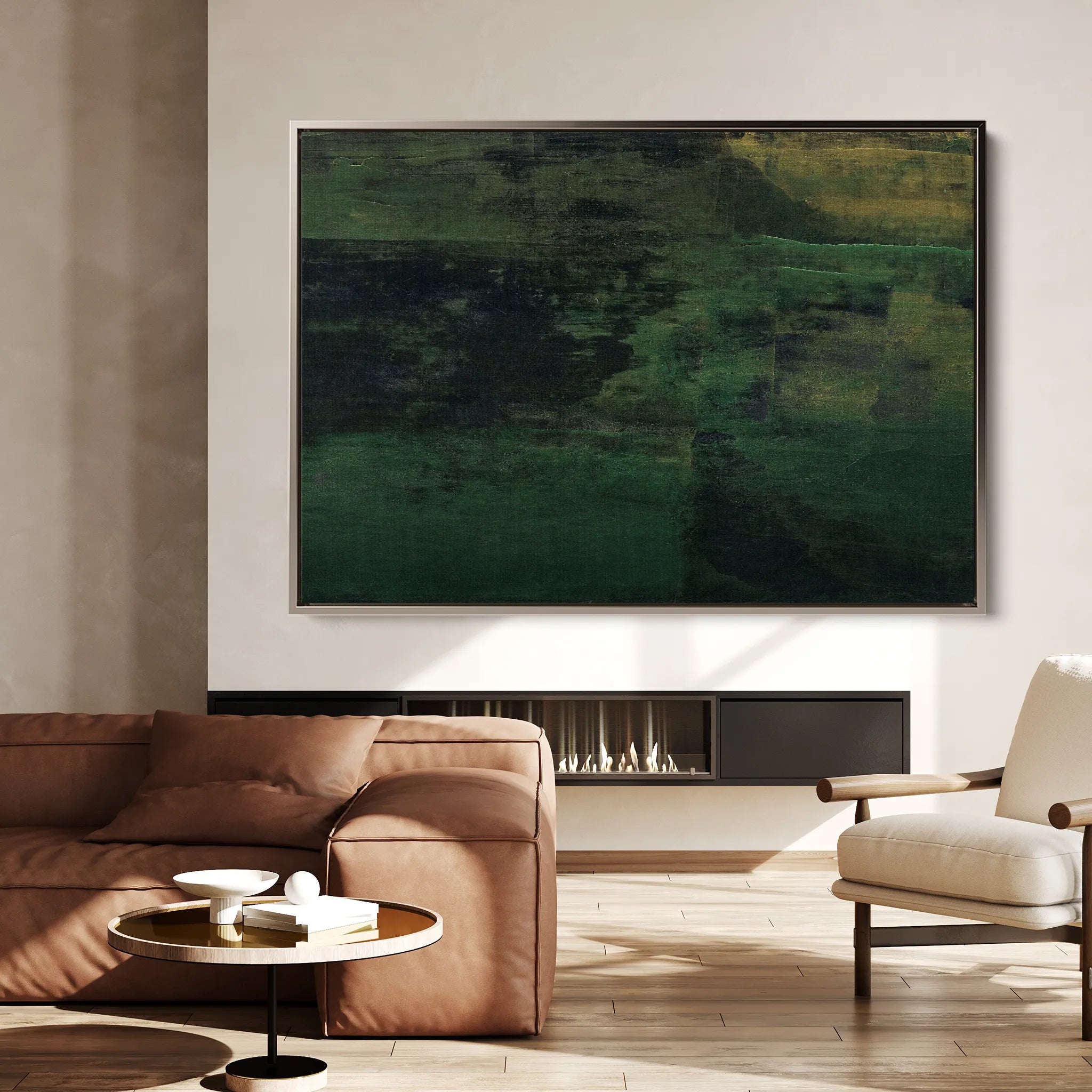 Abstract 258 Canvas Art 18" x 24" / 45 x 60 cm / Black