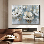 Floral 258 Canvas Art 60 x 40 cm / Black