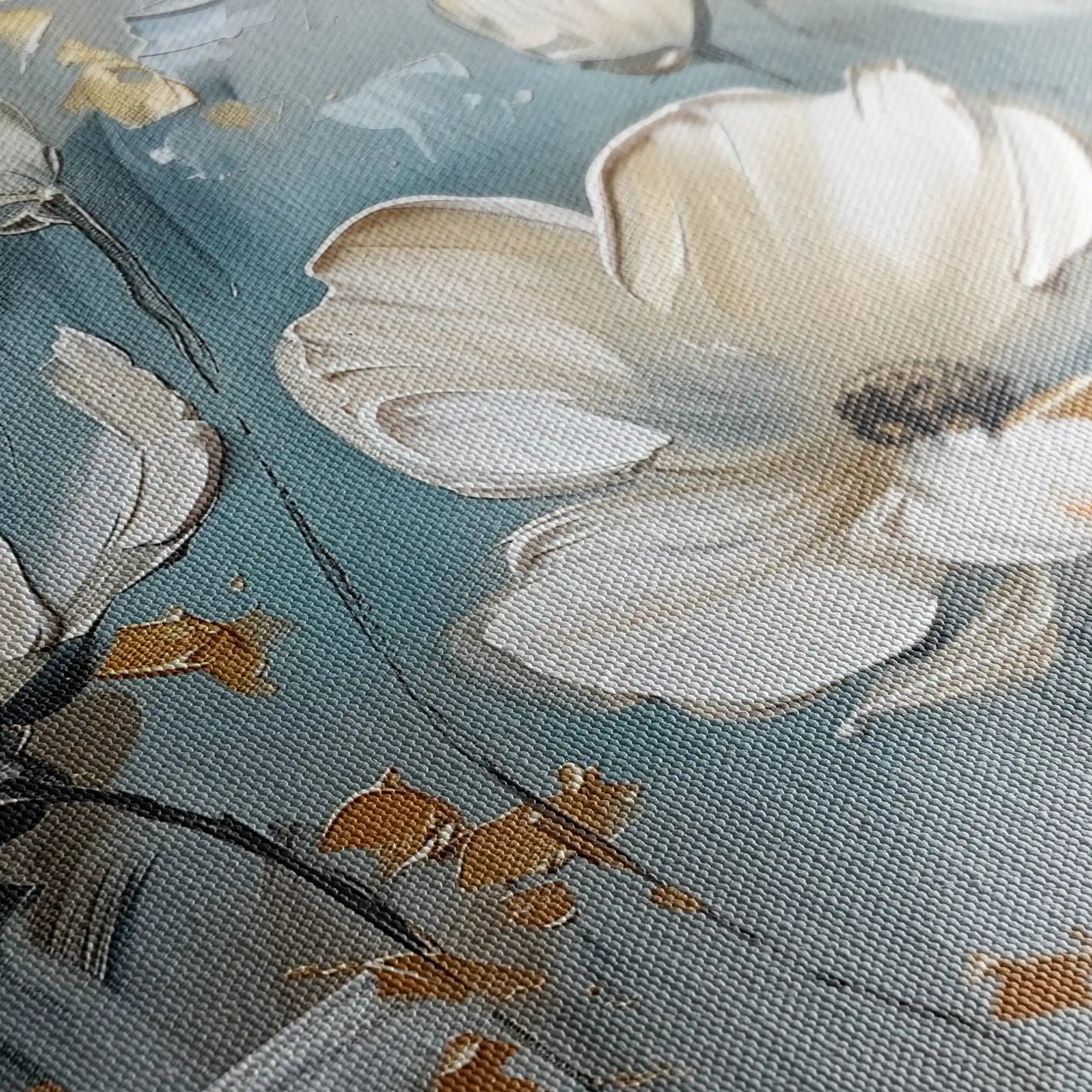 Floral 258 Canvas Art 60 x 40 cm / Black
