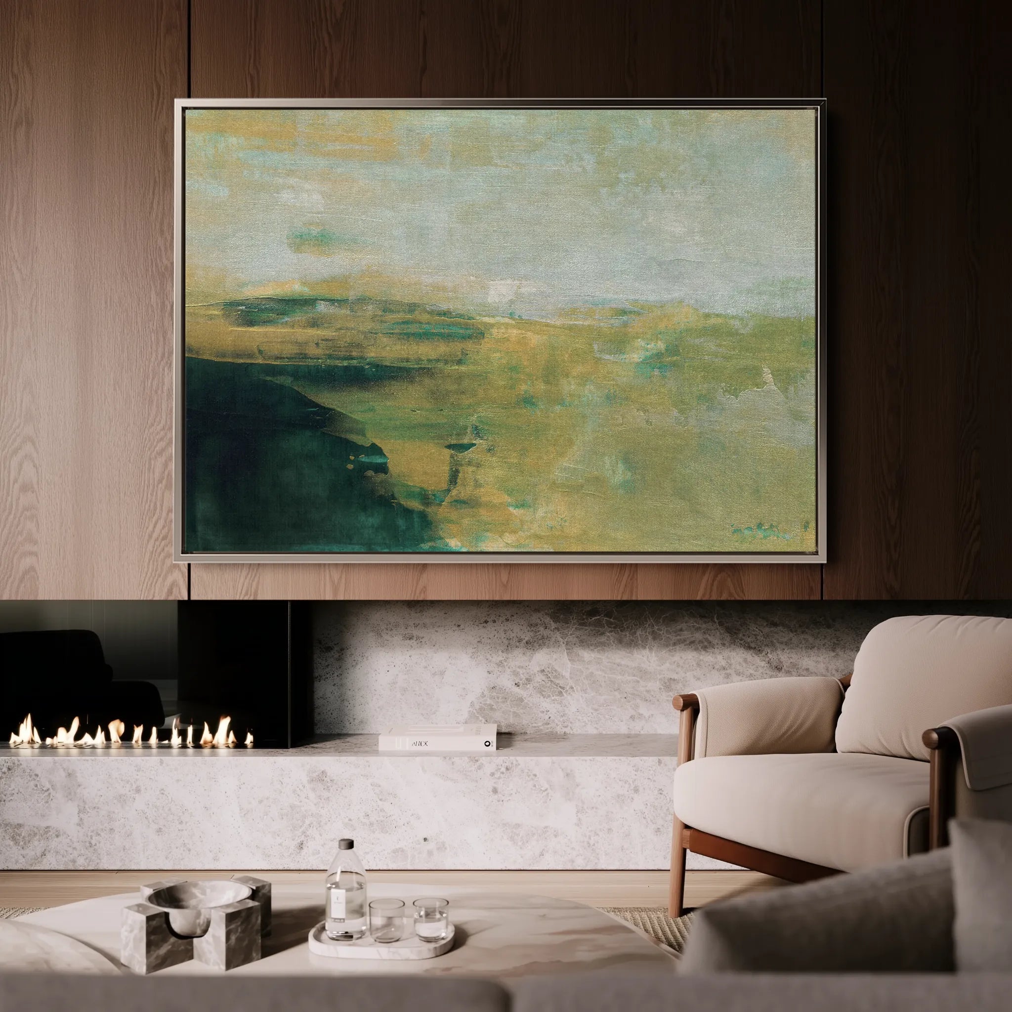 Abstract 259 Canvas Art 18" x 24" / 45 x 60 cm / Black