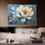 Floral 259 Canvas Art 60 x 40 cm / Black